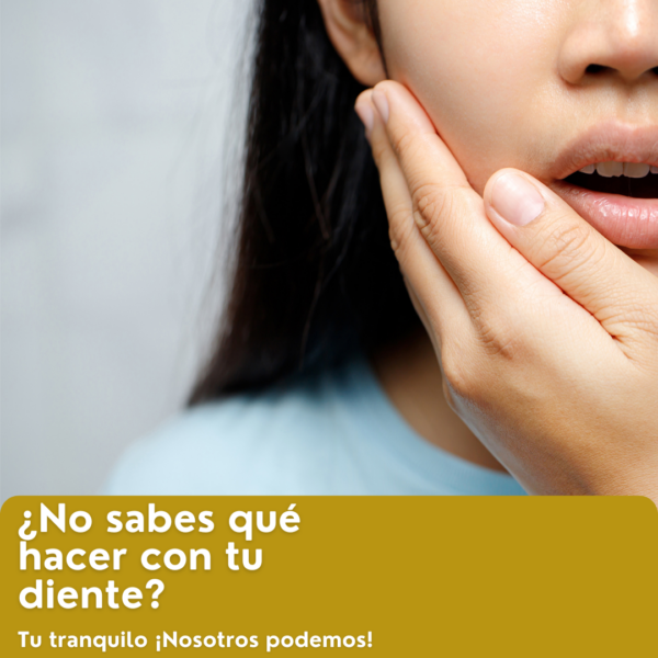 Azul y Rosado Dolor de Diente Informativo Higiene y Salud Dentista Publicacion para Instagram